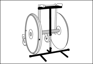 Rollstuhlkippsicherung